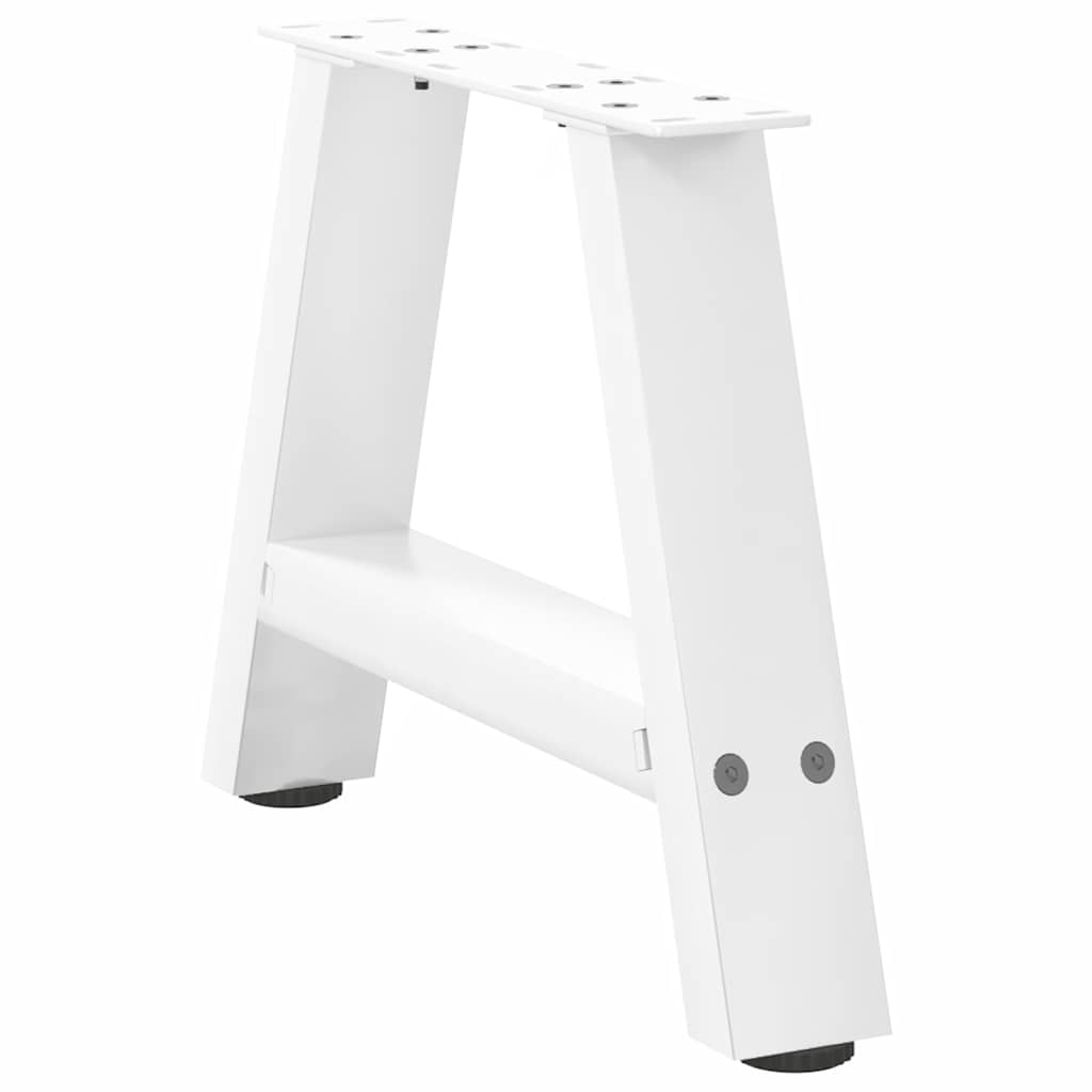 2 db A-alakú fehér dohányzóasztal láb 40 x (30-31) cm acél 4