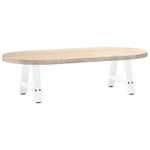 2 db A-alakú fehér dohányzóasztal láb 40 x (30-31) cm acél 8