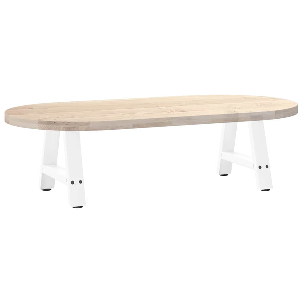 2 db A-alakú fehér dohányzóasztal láb 40 x (30-31) cm acél 8