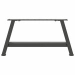 2 db antracitszürke A-alakú acél dohányzóasztal láb 70x(30-31) cm 5