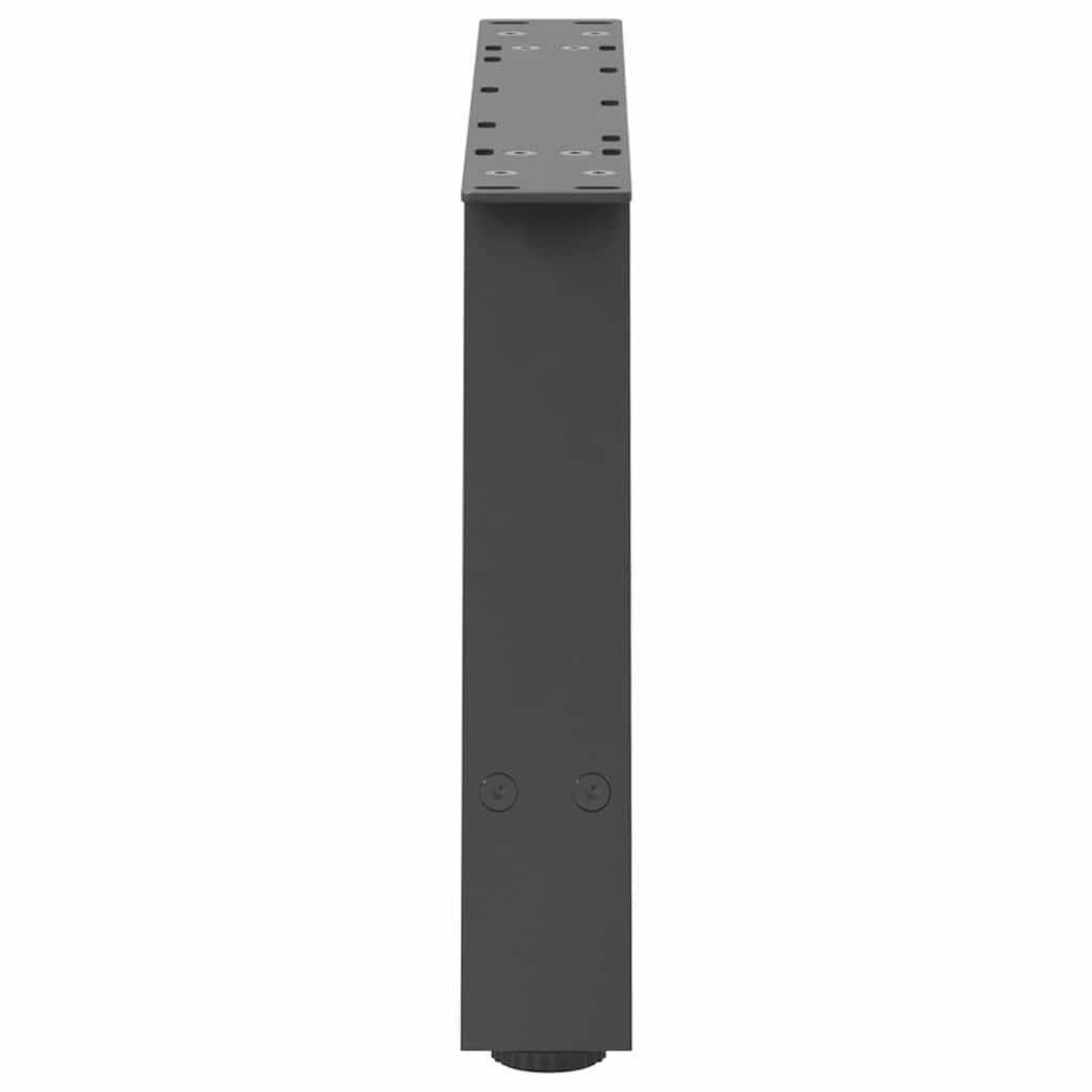 2 db antracitszürke A-alakú acél dohányzóasztal láb 70x(30-31) cm 6