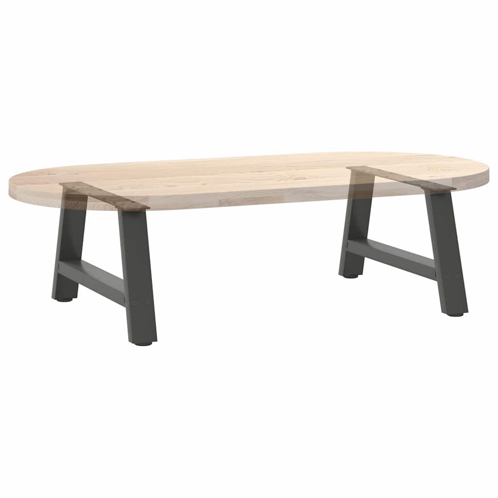 2 db antracitszürke A-alakú acél dohányzóasztal láb 70x(30-31) cm 8