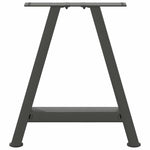 2 db antracitszürke A-alakú acél dohányzóasztal láb 38x(42-43) cm 5
