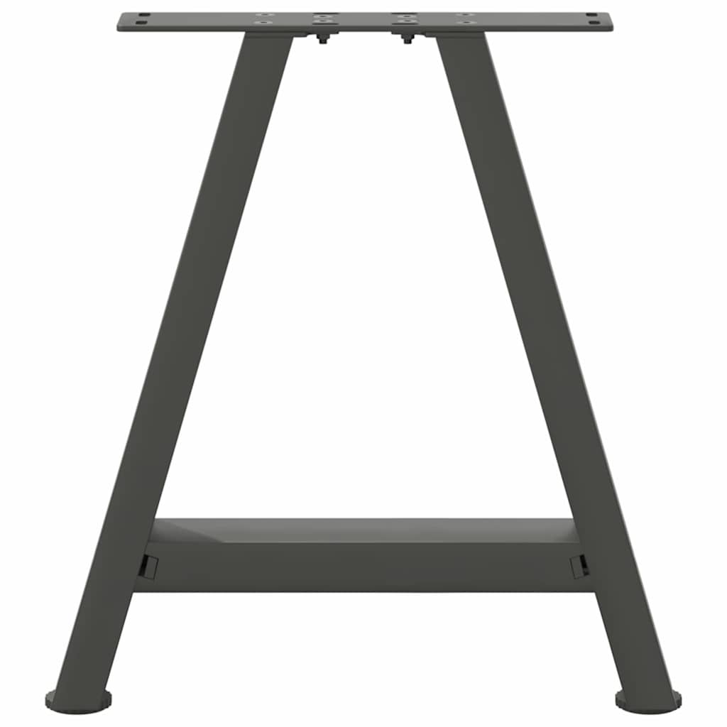 2 db antracitszürke A-alakú acél dohányzóasztal láb 38x(42-43) cm 5