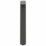 2 db antracitszürke A-alakú acél dohányzóasztal láb 38x(42-43) cm 6