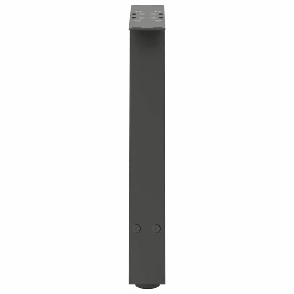 2 db antracitszürke A-alakú acél dohányzóasztal láb 38x(42-43) cm 6