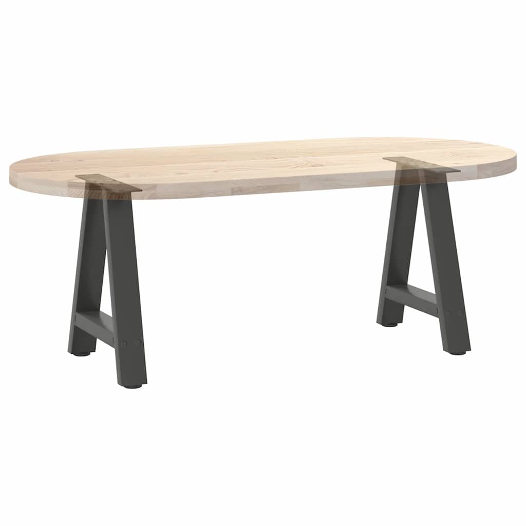2 db antracitszürke A-alakú acél dohányzóasztal láb 38x(42-43) cm 8