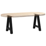 2 db fekete, A-alakú acél dohányzóasztal láb 50 x (42-43) cm 8