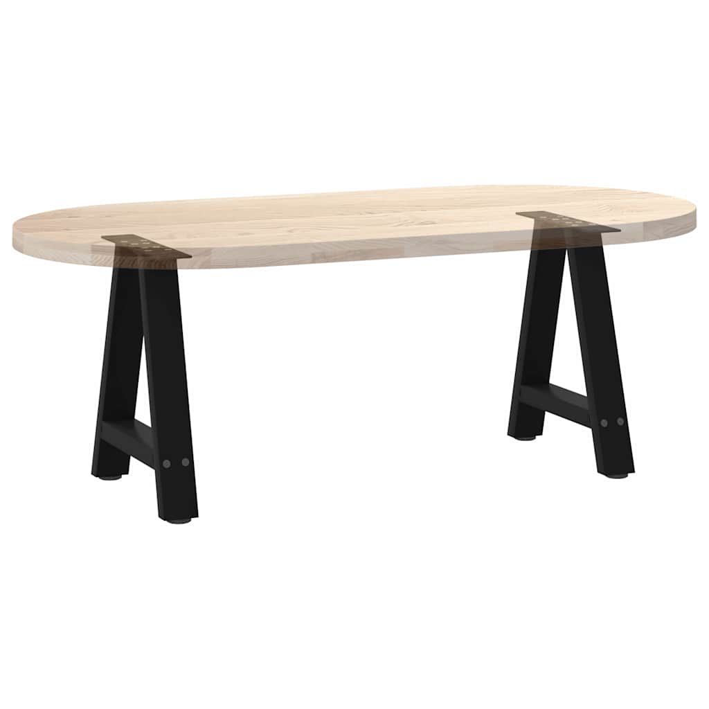 2 db fekete, A-alakú acél dohányzóasztal láb 50 x (42-43) cm 8