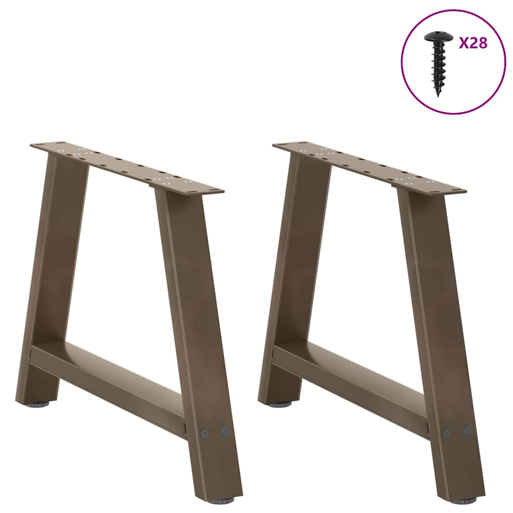 2 db A-alakú dohányzóasztal láb 60 x (42-43) cm acél 3
