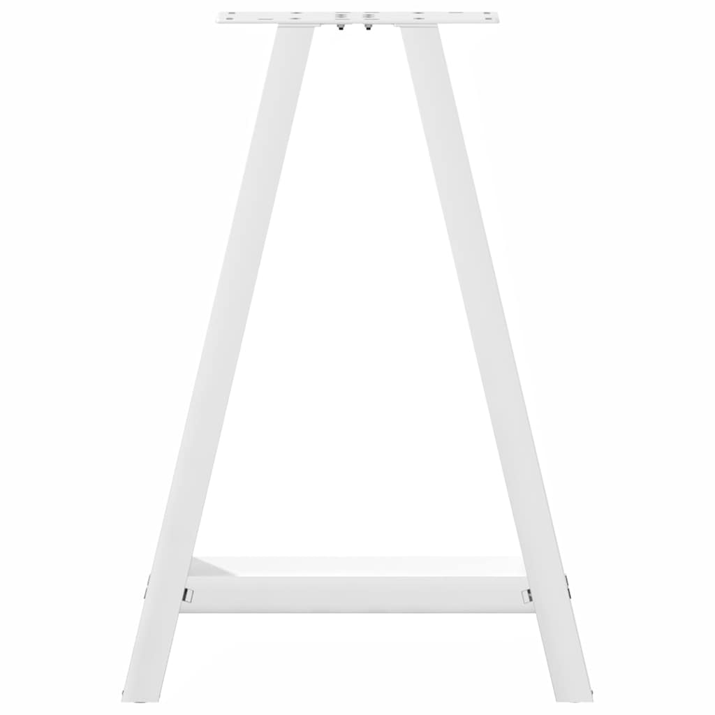 2 db fehér A-alakú étkezőasztal láb 50 x (72-73) cm acél étkezőasztal láb 5