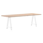 2 db fehér A-alakú étkezőasztal láb 50 x (72-73) cm acél étkezőasztal láb 8