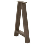 2 db A-alakú étkezőasztal láb 50x(72-73) cm acél 4