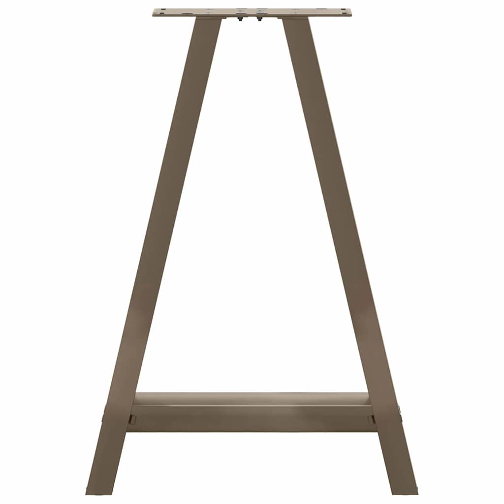 2 db A-alakú étkezőasztal láb 50x(72-73) cm acél 5