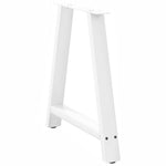 2 db fehér A-alakú étkezőasztal láb 70 x (72-73) cm acél étkezőasztal láb 4