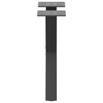 2 db antracitszürke X alakú acél dohányzóasztal láb 30x(30-31) cm 5