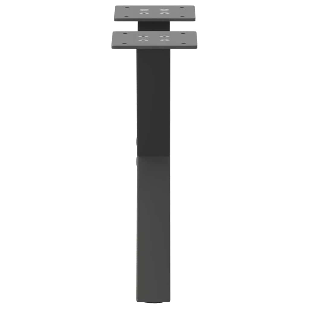 2 db antracitszürke X alakú acél dohányzóasztal láb 30x(30-31) cm 5
