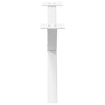 2 db fehér, X alakú dohányzóasztal láb 70 x (30-31) cm acél 6