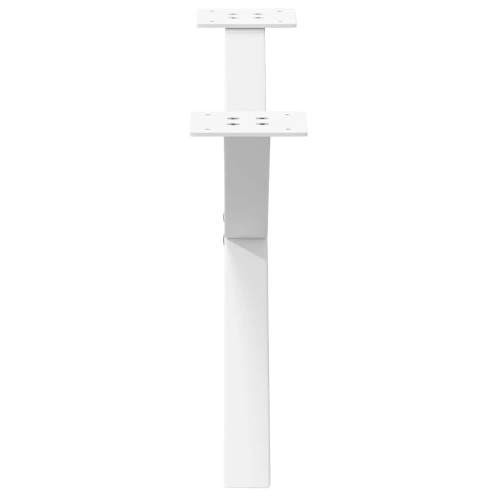 2 db fehér, X alakú dohányzóasztal láb 70 x (30-31) cm acél 6
