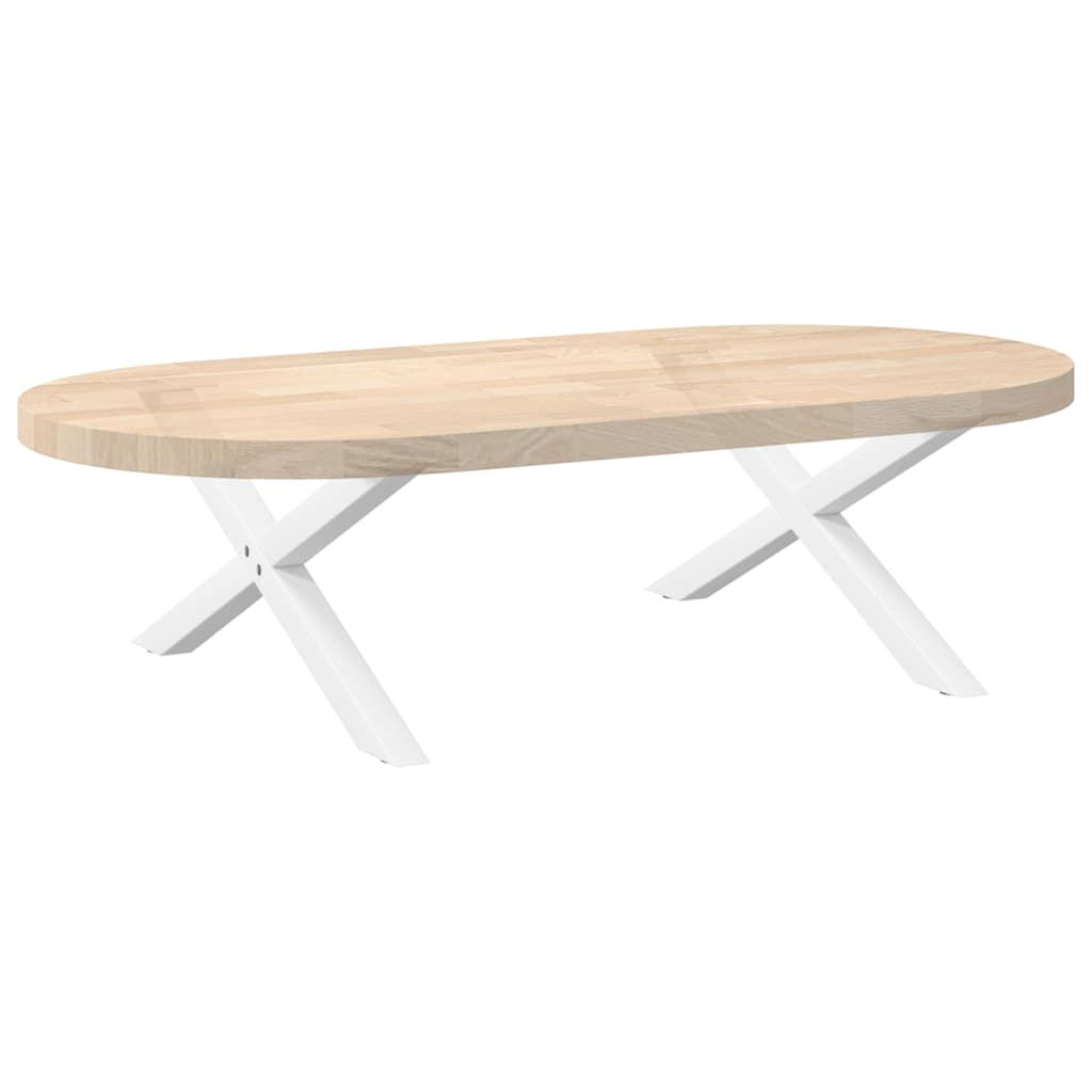 2 db fehér, X alakú dohányzóasztal láb 70 x (30-31) cm acél 8