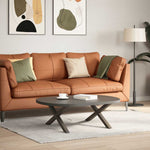 2 db X alakú natúr acél dohányzóasztal láb 70x(30-31) cm 2