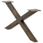 2 db X alakú natúr acél dohányzóasztal láb 70x(30-31) cm 4