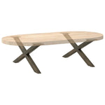 2 db X alakú natúr acél dohányzóasztal láb 70x(30-31) cm 8