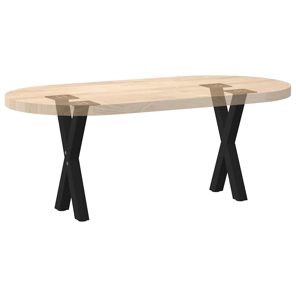2 db fekete, X alakú acél dohányzóasztal láb 28 x (42-43) cm 8