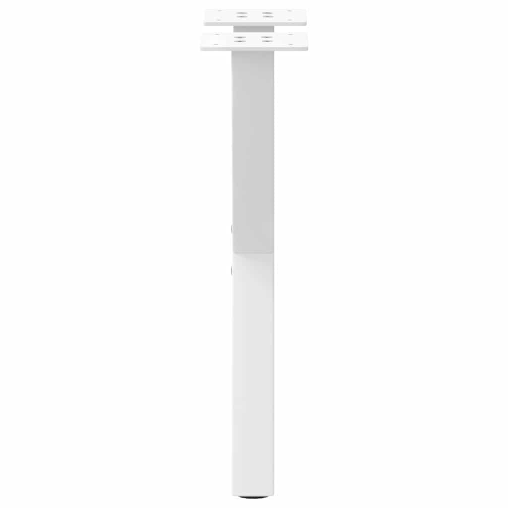 2 db fehér, X alakú dohányzóasztal láb, 38 x (42-43) cm, acél 6