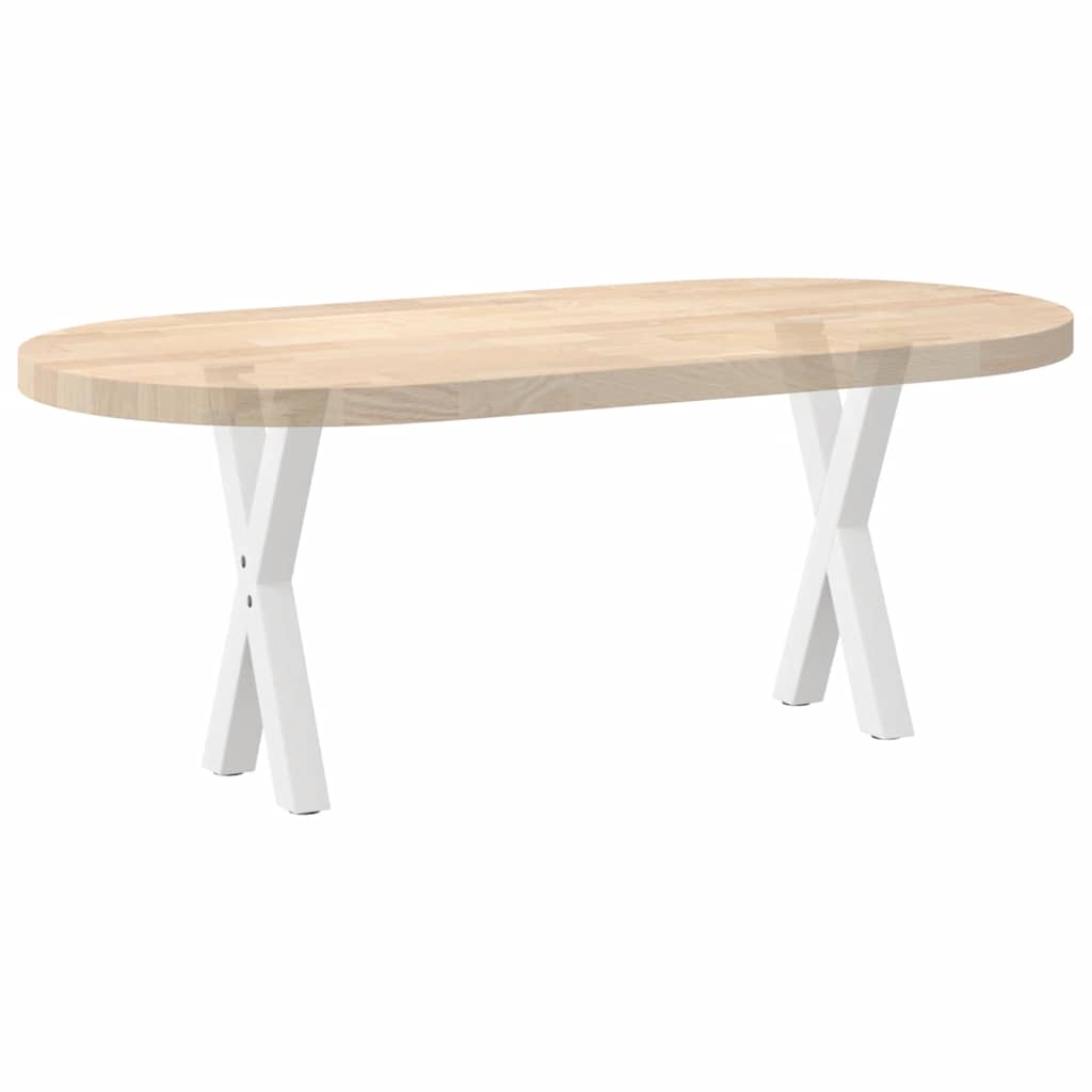 2 db fehér, X alakú dohányzóasztal láb, 38 x (42-43) cm, acél 8