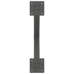 2 db antracitszürke X-alakú acél dohányzóasztal láb 50x(42-43) cm 7