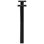 2 db fekete, X alakú acél dohányzóasztal láb 60 x (42-43) cm 6