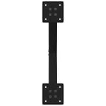 2 db fekete, X alakú acél dohányzóasztal láb 60 x (42-43) cm 7