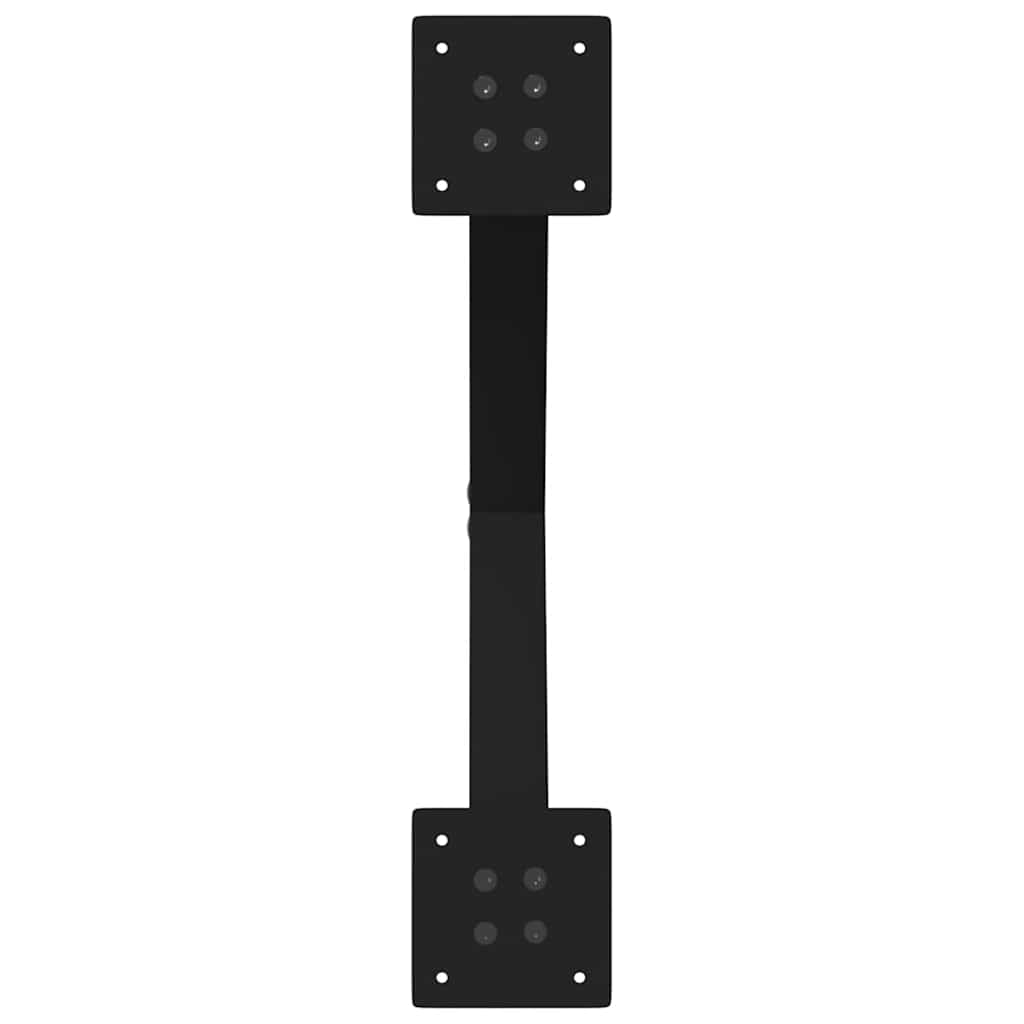 2 db fekete, X alakú acél dohányzóasztal láb 60 x (42-43) cm 7