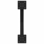 2 db X alakú étkezőasztal láb fekete acél 57 x (72-73) cm 7