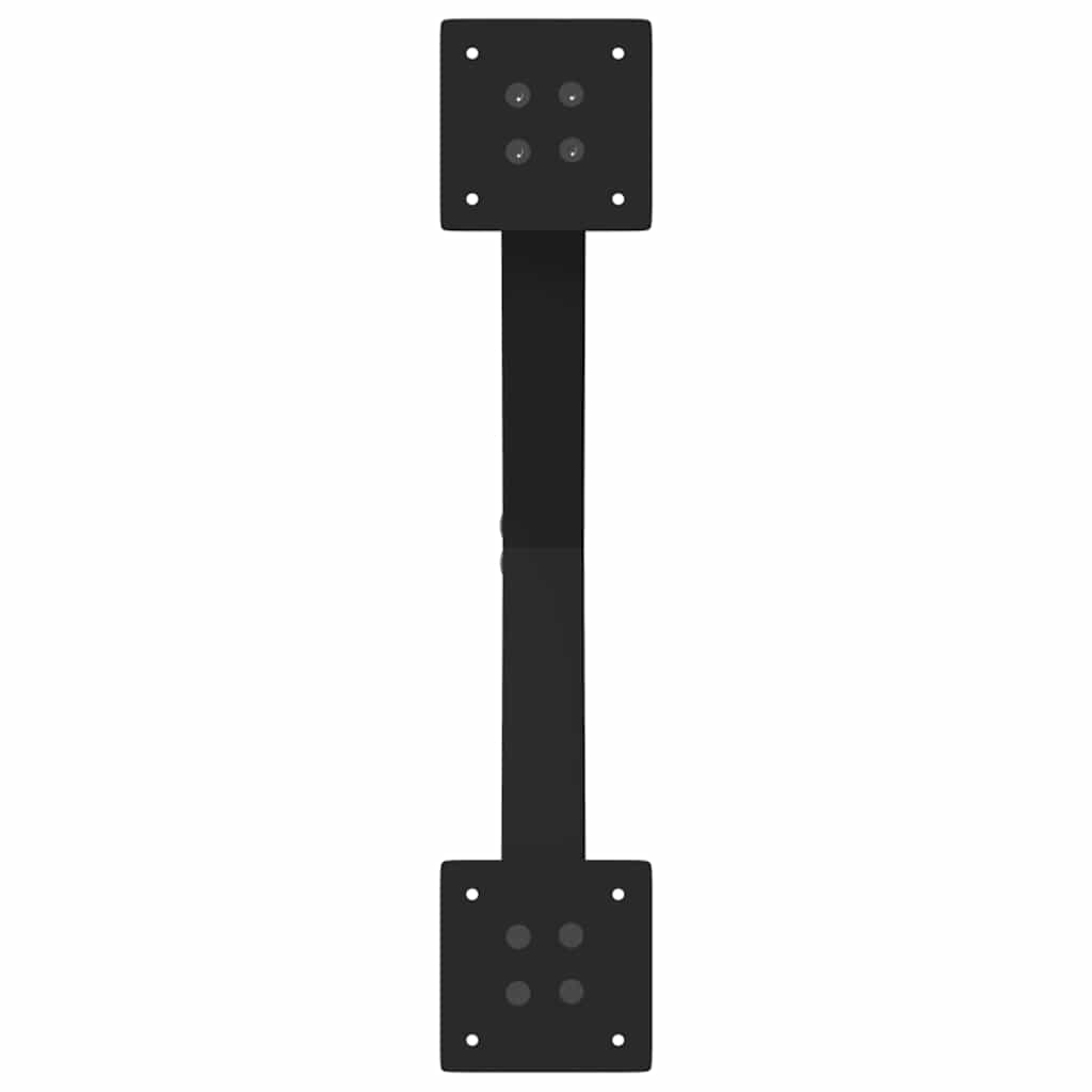 2 db X alakú étkezőasztal láb fekete acél 57 x (72-73) cm 7