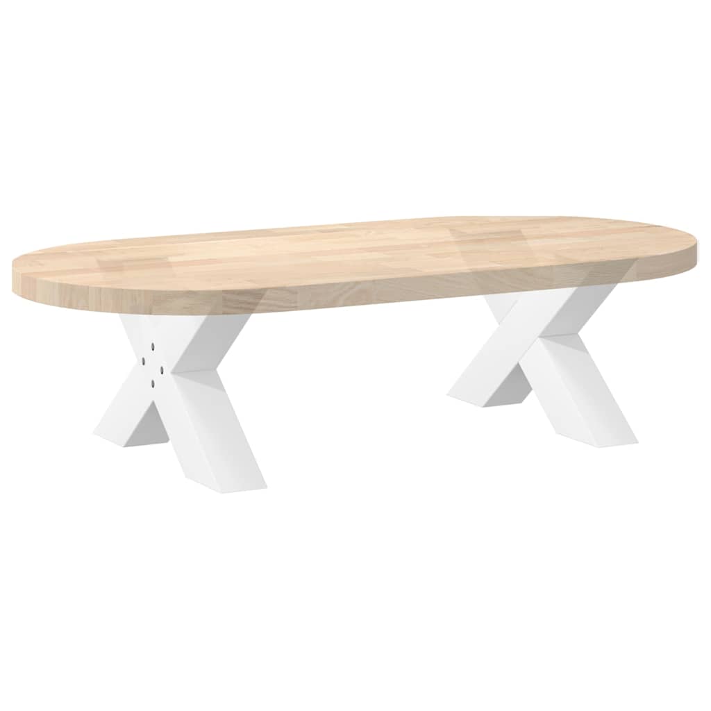 2 db fehér, X alakú acél dohányzóasztal láb 50 x (30-31) cm 8