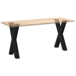 2 db X alakú étkezőasztal láb fekete acél 50 x (72-73) cm 8