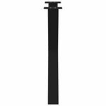 2 db X alakú étkezőasztal láb fekete 80 x (72-73) cm acél étkezőasztal láb 6