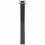 2 db antracitszürke X alakú acél étkezőasztal láb 80x(72-73) cm 6
