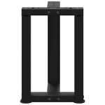 2 db fekete, T-alakú acél dohányzóasztal láb 28x25x(42-43) cm 6