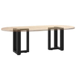 2 db fekete, T-alakú acél dohányzóasztal láb 28x25x(42-43) cm 8