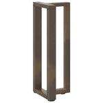 2 db fekete, T-alakú acél konzolasztal láb 25x28x(72-73) cm 4