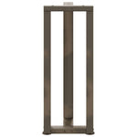 2 db fekete, T-alakú acél konzolasztal láb 25x28x(72-73) cm 6