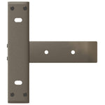 2 db fekete, T-alakú acél konzolasztal láb 25x28x(72-73) cm 7