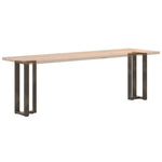2 db fekete, T-alakú acél konzolasztal láb 25x28x(72-73) cm 8