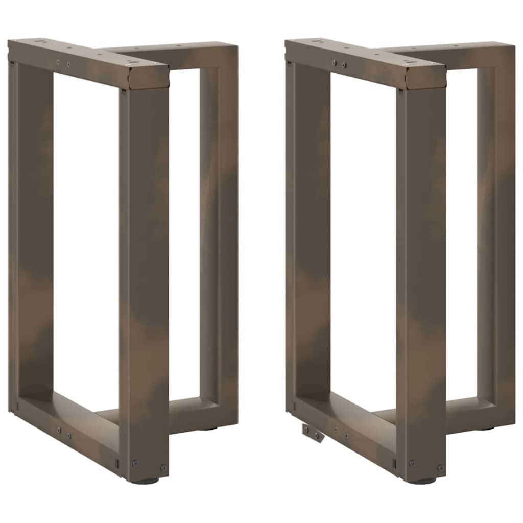 2 db fekete, T-alakú acél étkezőasztal láb 60x35x(72-73) cm