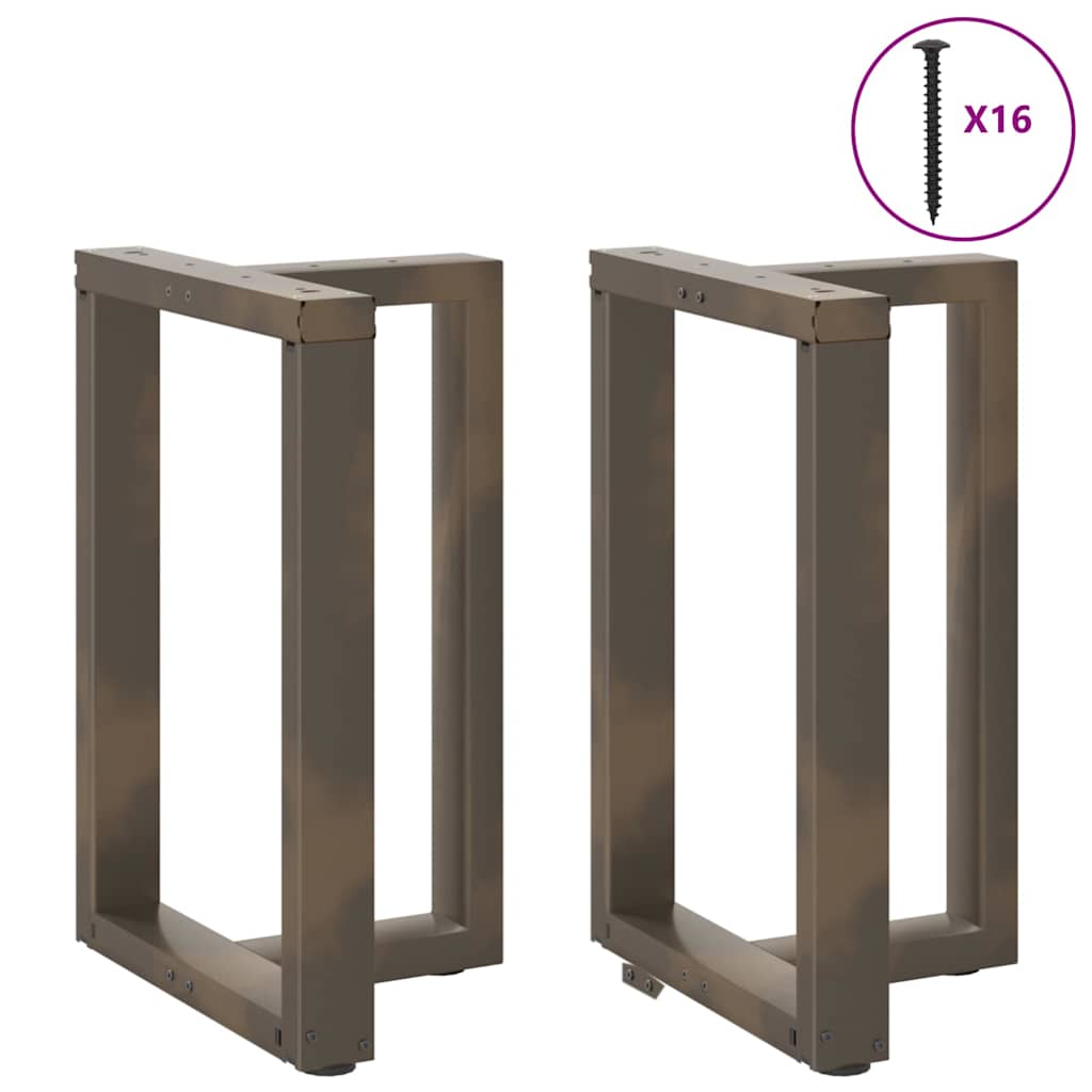 2 db fekete, T-alakú acél étkezőasztal láb 60x35x(72-73) cm 3
