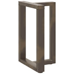 2 db fekete, T-alakú acél étkezőasztal láb 60x35x(72-73) cm 4