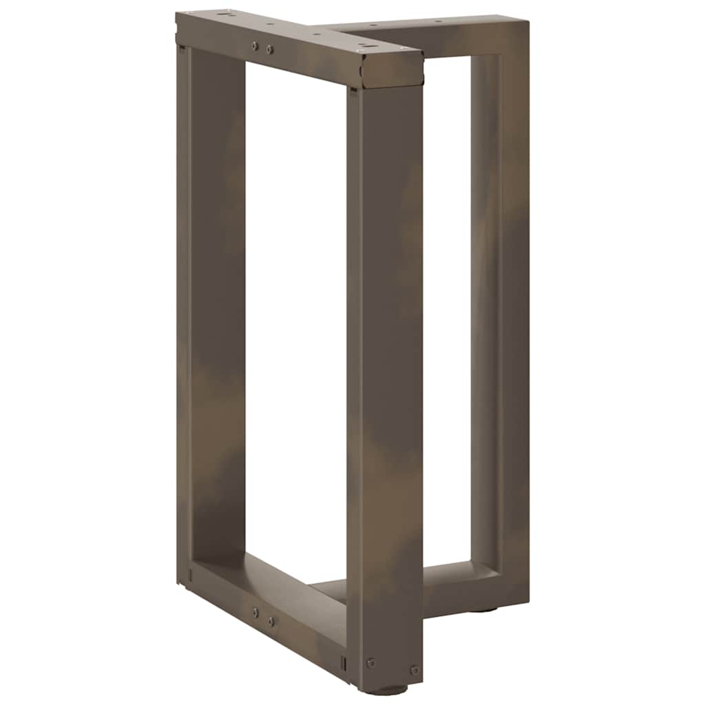 2 db fekete, T-alakú acél étkezőasztal láb 60x35x(72-73) cm 4
